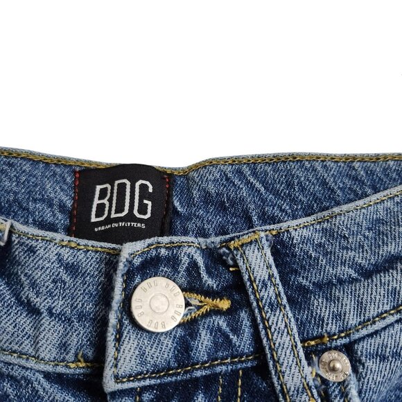 BDG Womens 26 High-Waisted Comfort Stretch Flare Jeans Blue Stretch Ankle Length - Picture 5 of 16